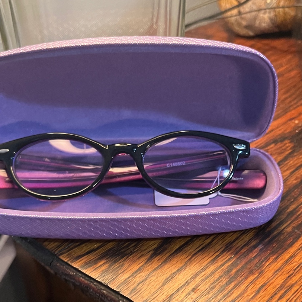 Vintage Purple Glasses from Taiwan with Case